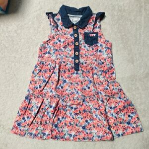 Floral Sleeveless Kids Dress